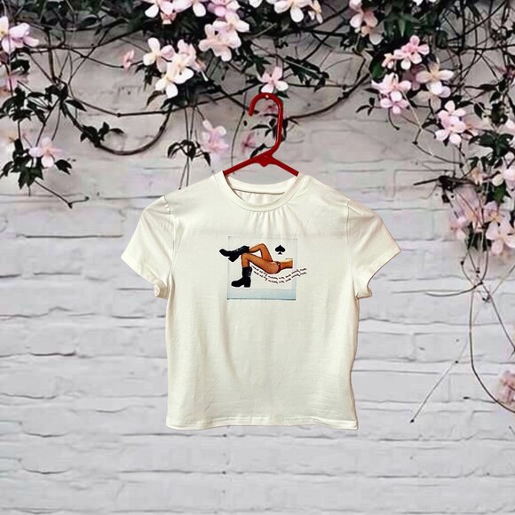 Sold Out ♡ Parisian Princess Graphic Baby Tee - Picture 2 of 3